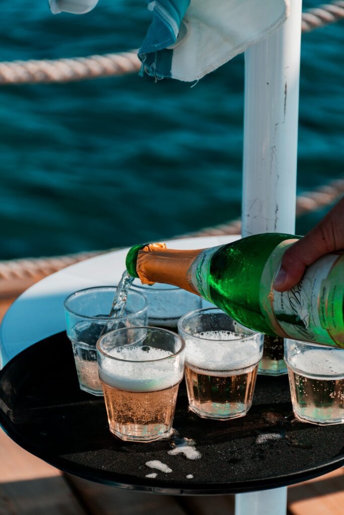 Croatia corpporate boat charter drinks